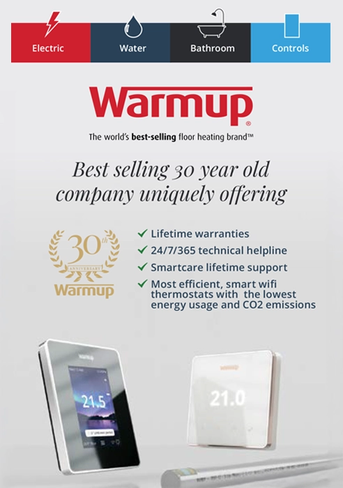 Warmup Underfloor Heating Range catalogue cover